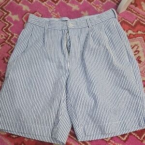 Brooks Brothers Light Blue and White Shorts